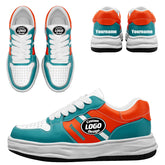 Custom Green Orange Miami Shoes Personalized Sneaker FN032-D020389-24